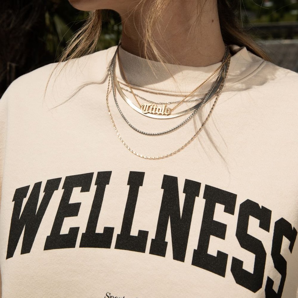 Sporty & Rich “Wellness” Crewneck Sweatshirt